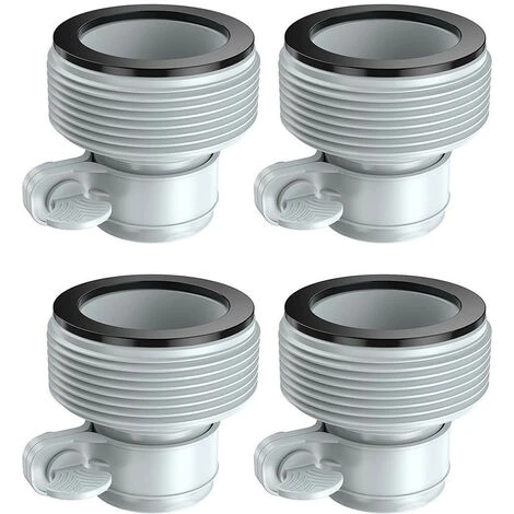 IRISFR Lilaris Adaptateurs De Tuyau Pour Pompes De Piscine, Adaptateur De Tuyau De Piscine Pour Pompes à Filtre Et Système D'eau Salée, Convertisseur De Tuyau Pour Kits De Piscine (lot De 4 ) 1 IRISFR Lilaris Adaptateurs De Tuyau Pour Pompes De Piscine, Adaptateur De Tuyau De Piscine Pour Pompes à Filtre Et Système D'eau Salée, Convertisseur De Tuyau Pour Kits De Piscine (lot De 4 )