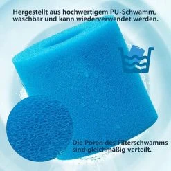 TANABATA 4 Filtres De Piscine En éponge De Type H - Cartouches Filtrantes Réutilisables Et Lavables - Pour Remplacement De Nettoyage Type H -Pompe et filtre de piscine Soldes 58385553 3