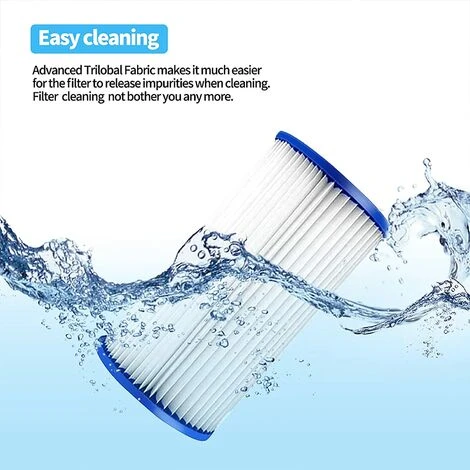 AOUGO Filtre De Rechange Pour Piscine Spa - Cartouche Filtrante De Rechange Compatible Avec 29000E / 59900E Pour Piscine Gonflable, Bain à Remous, Spa 4 AOUGO Filtre De Rechange Pour Piscine Spa - Cartouche Filtrante De Rechange Compatible Avec 29000E / 59900E Pour Piscine Gonflable, Bain à Remous, Spa – Image 4