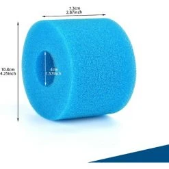 HIASDFLS Éponge Filtrante Type S1- 2 Pièces , Cartouche De Filtre En Mousse, Mousse Pour Filtre Piscine, Réutilisables Et Lavables, Filtre En Mousse Pour Spa, Piscine, Jacuzzi -Pompe et filtre de piscine Soldes 58678003 3