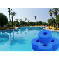 HIASDFLS 4 Pièces Filtre De Piscine En Mousse, Filtre Éponge Cartouche, Éponge Filtrante Type A, Cartouche De Filtre En Mousse Réutilisable Lavable, Pour Spa, Piscine, Jacuzzi-Blue-108*40*73Mm -Pompe et filtre de piscine Soldes 58678354 5