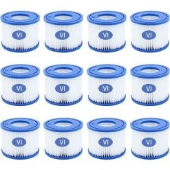 GDRHVFD 12Pcs Cartouches Filtrantes Pour Piscine De Type Vi Pour Bestway Taille 6-58323