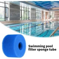GDRHVFD Filtre Éponge, Éponge De Cartouche Filtrante, Éponge De Filtre De Piscine, Cartouche De Remplacement Lavable Réutilisable, Filtre D'Éponge De Filtre De Bain À Remous -1Pcs-Blue-108*40*73Mm -Pompe et filtre de piscine Soldes 58696795 3