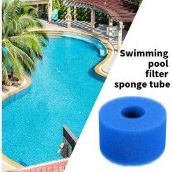 GDRHVFD Filtre Éponge, Éponge De Cartouche Filtrante, Éponge De Filtre De Piscine, Cartouche De Remplacement Lavable Réutilisable, Filtre D'Éponge De Filtre De Bain À Remous -1Pcs-Blue-108*40*73Mm -Pompe et filtre de piscine Soldes 58696795 4