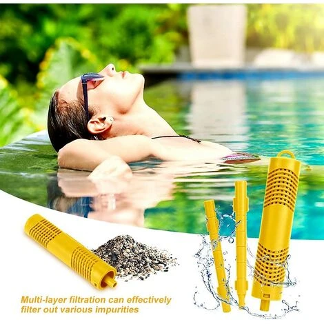 REGALI Filtre Spa Dure 4 Mois Cartouches De Filtres De Piscine à Cartouche Pièces Minérales Pour Spa Et Jacuzzi Cartouche Filtrante Pour Piscine Et Spa Cartouche Spa Bâton Filtre De Piscine, 2 Pièces(Jaune) 4 REGALI Filtre Spa Dure 4 Mois Cartouches De Filtres De Piscine à Cartouche Pièces Minérales Pour Spa Et Jacuzzi Cartouche Filtrante Pour Piscine Et Spa Cartouche Spa Bâton Filtre De Piscine, 2 Pièces(Jaune) – Image 4