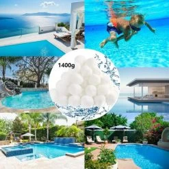 FVBJD 1400g Filtre Balls Balles De Filtration,Filtre Pour Piscine De Peut Remplacer 25 Kg Sable Filtrant Sable De Quartz,Convient à Divers Systèmes De Filtration Boules De Filtre De Piscine 8 FVBJD 1400g Filtre Balls Balles De Filtration,Filtre Pour Piscine De Peut Remplacer 25 Kg Sable Filtrant Sable De Quartz,Convient à Divers Systèmes De Filtration Boules De Filtre De Piscine -Pompe et filtre de piscine Soldes 58754796 4