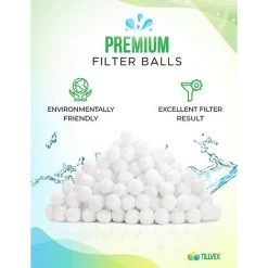 FVBJD ® Balles Filtrantes Pour Piscine 700 G | Filtre Pour Système De Filtre à Sable | Remplace 25 Kg De Sable Filtrant | Boules Filtrantes Extra Durables Pour Une Eau Claire -Pompe et filtre de piscine Soldes 58754811 3