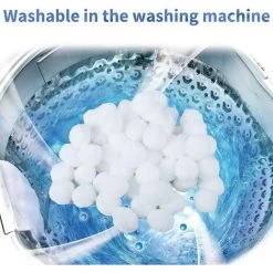 FVBJD Filtre Balls, Boules De Filtre, Balles Filtrantes Réutilisables, Convient à Divers Systèmes De Filtration Boules De Filtre De Piscine(300g) -Pompe et filtre de piscine Soldes 58754815 5