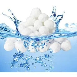 FVBJD Balles Filtrantes, 700g Boules De Filtre De Piscine, Peut Remplacer 25 Kg Sable Filtrant Sable De Quartz, Convient à Divers Systèmes De Filtration Boules De Filtre De Piscine
