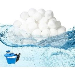 FVBJD Filtre Balls Balles De Filtration, Filtre Pour Piscine De 1400g Peut Remplacer 50kg Sable Filtrant, Convient à Divers Systèmes De Filtration Boules De Filtre De Piscine