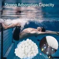 FVBJD Balles Filtrantes, Boules De Filtre De Piscine 700g, Alternative Pour 25kg De Sable Filtrant, Filtre Pour Piscine, Média Filtre à Fibres Pour Piscine Filtres à Sable Filtrage De L'eau -Pompe et filtre de piscine Soldes 58754842 4