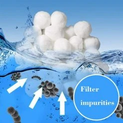 LTS FAFA Boules De Filtre,Balles Filtrantes 700g Peut Remplacer 25 Kg Sable Filtrant Sable De Quartz,Média Filtre à Fibres Utilisées Dans Les Piscines, Filtres à Sable, Filtration D'eau. -Pompe et filtre de piscine Soldes 58824903 4