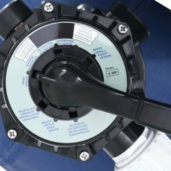 INLIFE Filtre à Sable Avec Vanne 7 Voies Et Pompe 1000 W Bleu Et Noir - 0 -Pompe et filtre de piscine Soldes 59173075 4