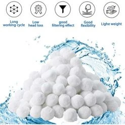 PERLE RARE Boule Filtrante, Boule Filtrante De Piscine 700g, Boule Filtrante Au Lieu De 25kg De Sable Filtrant, Accessoires De Nettoyage De Piscine -Pompe et filtre de piscine Soldes 59324970 3