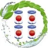 EINEMGELD Pour Bestway 58094 Lot De 4 Cartouches Filtrantes Pour Piscine Familiale Pour Bestway 58148/58117 Blanc/bleu