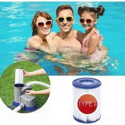 EINEMGELD Pour Bestway 58094 Lot De 4 Cartouches Filtrantes Pour Piscine Familiale Pour Bestway 58148/58117 Blanc/bleu 8 EINEMGELD Pour Bestway 58094 Lot De 4 Cartouches Filtrantes Pour Piscine Familiale Pour Bestway 58148/58117 Blanc/bleu -Pompe et filtre de piscine Soldes 59433914 4
