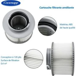 BARES Filtre De Rechange Pour Ms-pa FD2089 Compatible Avec Toutes Les Cartouches Filtrantes MS-pa Actuelles Et Les Piscines Filtre Spa Gonflable (Version Améliorée) Lot De 2 7 BARES Filtre De Rechange Pour Ms-pa FD2089 Compatible Avec Toutes Les Cartouches Filtrantes MS-pa Actuelles Et Les Piscines Filtre Spa Gonflable (Version Améliorée) Lot De 2 -Pompe et filtre de piscine Soldes 59961839 3