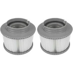 DENUOTOP Cartouches De Filtres Lot De 2 Cartouches Filtrantes Pour Piscine, Accessoires De Filtre De Nettoyage De Piscine Gonflable De Rechange Pour Spa, Cartouche De Filtre Antimicrobienne Pour Spa Facile à Installer
