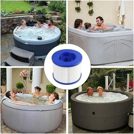 FLYME Lot De 2 Cartouches Filtrantes Pour Bain à Remous Lay-Z-Spa Bestway Flowclear Taille VI 5 FLYME Lot De 2 Cartouches Filtrantes Pour Bain à Remous Lay-Z-Spa Bestway Flowclear Taille VI – Image 5