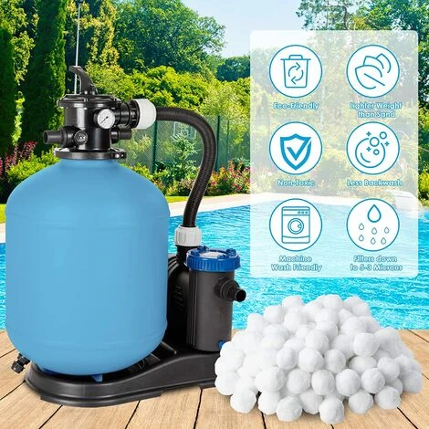 NAXUNNN 700g Boules De Filtre De Piscine, Balles Filtrantes,Média Filtre à Fibres 2 NAXUNNN 700g Boules De Filtre De Piscine, Balles Filtrantes,Média Filtre à Fibres – Image 2