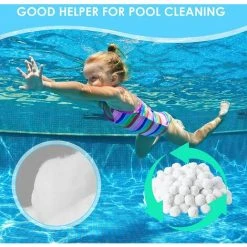 NAXUNNN 700g Boules De Filtre De Piscine, Balles Filtrantes,Média Filtre à Fibres 8 NAXUNNN 700g Boules De Filtre De Piscine, Balles Filtrantes,Média Filtre à Fibres -Pompe et filtre de piscine Soldes 60501787 4