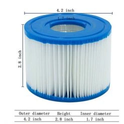 FR-LIFE Cartouches De Filtration Pour Filtre Spa Type S1, 2 Pcs, BR-Vie -Pompe et filtre de piscine Soldes 60609642 5