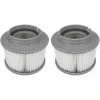 Lot De 2 Cartouches Filtrantes Pour Piscine, Accessoires De Filtre De Nettoyage De Piscine Gonflable De Rechange Pour Spa, Cartouche De Filtre Antimicrobienne Pour Spa Facile à Installer GrooFoo