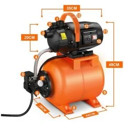 Pompe De Surpression Automatique TOPSHAK TS-WP3 800W 3600L/h -Pompe et filtre de piscine Soldes 63645846 3