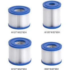 TANCYCO Cartouches De Filtre De Piscine Pour Remplacement De Pompes De Filtre De Piscine De Filtre à Cartouche Intex Type D -Pompe et filtre de piscine Soldes 63781586 5