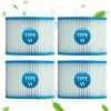 SINCèREETALI Filtre Spa Pour Bestway 58323, Cartouche Filtrante Taille 6 Pour Lay-Z-Spa, Pour Monaco, Pour Miami, Pour Vegas (Lot De 4)