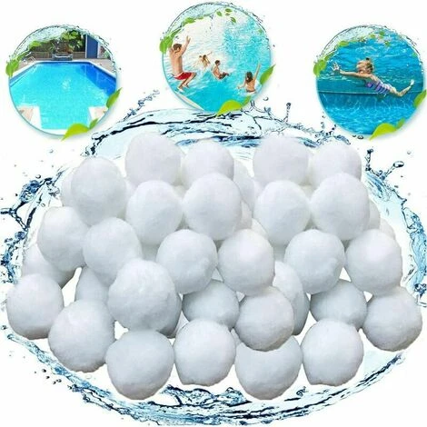 FOZIY Boule Filtrante De Piscine 700g, Filtre En Fibre,Fonepro 2 FOZIY Boule Filtrante De Piscine 700g, Filtre En Fibre,Fonepro – Image 2