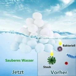 FOZIY Boules Filtrantes Pour Systèmes De Filtration à Sable, Boules Filtrantes De 700 G Remplacent 25 Kg De Sable Filtrant, Boules Filtrantes Pour Filtres De Piscine, Systèmes De Filtration De Piscine, Pompes De Filtration,Fonepro 7 FOZIY Boules Filtrantes Pour Systèmes De Filtration à Sable, Boules Filtrantes De 700 G Remplacent 25 Kg De Sable Filtrant, Boules Filtrantes Pour Filtres De Piscine, Systèmes De Filtration De Piscine, Pompes De Filtration,Fonepro -Pompe et filtre de piscine Soldes 63839203 3