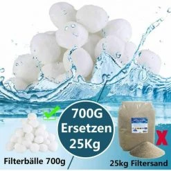 FOZIY Boules Filtrantes Pour Systèmes De Filtration à Sable, Boules Filtrantes De 700 G Remplacent 25 Kg De Sable Filtrant, Boules Filtrantes Pour Filtres De Piscine, Systèmes De Filtration De Piscine, Pompes De Filtration,Fonepro 8 FOZIY Boules Filtrantes Pour Systèmes De Filtration à Sable, Boules Filtrantes De 700 G Remplacent 25 Kg De Sable Filtrant, Boules Filtrantes Pour Filtres De Piscine, Systèmes De Filtration De Piscine, Pompes De Filtration,Fonepro -Pompe et filtre de piscine Soldes 63839203 4