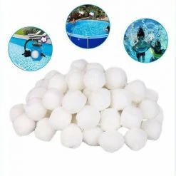 FOZIY Boules De Filtre,Balles Filtrantes 700g Peut Remplacer 25 Kg Sable Filtrant Sable De Quartz,Média Filtre à Fibres Utilisées Dans Les Piscines, Filtres à Sable, Filtration D'eau.，Fonepro -Pompe et filtre de piscine Soldes 63839723 5
