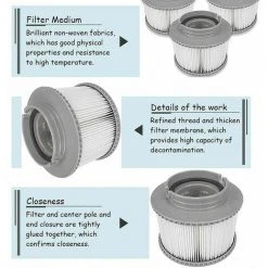 FOZIY Filtres De Spa - Filtres De Rechange,Fonepro 7 FOZIY Filtres De Spa - Filtres De Rechange,Fonepro -Pompe et filtre de piscine Soldes 63841235 3