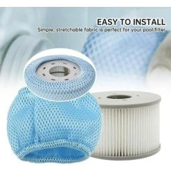 ROSIER Lot De 2 Filets De Protection Compatibles Avec Mspa Le Filtre De Spa, Couvercle En Maille Pour Mspa 90 Filtre De Rechange Plis,—VEBTles -Pompe et filtre de piscine Soldes 63909379 4