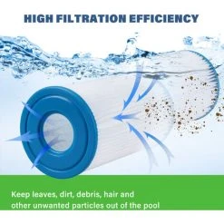TANCYCO Cartouche Filtrante De Type A/C Pour Piscine, Très Résistante, Facile à Installer, Filtre De Piscine à Haute Efficacité De Filtration. -Pompe et filtre de piscine Soldes 63964124 5
