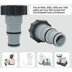 FOZIY Adaptateur De Tuyau De Piscine 2 Pièce Adaptateur De Vidange De Piscine Adaptateurs De Tuyau Avec Bague D'étanchéité Pour Piscine Pompes à Connexion Filetée Gris,Fonepro 8 FOZIY Adaptateur De Tuyau De Piscine 2 Pièce Adaptateur De Vidange De Piscine Adaptateurs De Tuyau Avec Bague D'étanchéité Pour Piscine Pompes à Connexion Filetée Gris,Fonepro -Pompe et filtre de piscine Soldes 64014403 4
