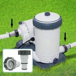 HEGUYEY 4 Pièces Adaptateur Piscine, Remplacement Adaptateur De Tuyau Série Intex A Avec Filetage, Tuyau De Diamètre 1,5" Et 1,25", Adaptateur De Pompe Pour Kits De Piscine -Pompe et filtre de piscine Soldes 64098293 4