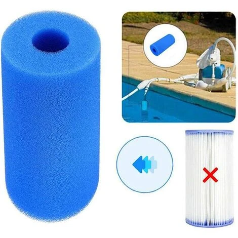 MONLY Filtre De Piscine, Tailles De Filtre De Piscine Réutilisable/lavable, Cartouche éponge De Nettoyage 1 MONLY Filtre De Piscine, Tailles De Filtre De Piscine Réutilisable/lavable, Cartouche éponge De Nettoyage