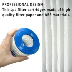 AOUGO Cartouche De Filtre De Bain à Remous Type VI De Remplacement Pour Filtres De Spa - 90352E 58323E 58323 Filtre De Pompe De Piscine (lot De 6) -Pompe et filtre de piscine Soldes 64616149 3