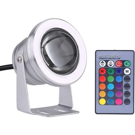 BDD Sous-marine LED, Marine Bateau Sous-marin Yacht Spot Light Lampe étanche Noir IP68 10W 12V RGB LED (Couleur : Blanc) 1 BDD Sous-marine LED, Marine Bateau Sous-marin Yacht Spot Light Lampe étanche Noir IP68 10W 12V RGB LED (Couleur : Blanc)