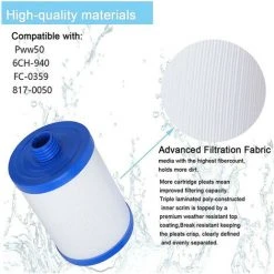 BENOBBY KIDS Transfrontalier SPA Baignoire Acrylique Piscine Pour Enfants Filtre Cartouche Papier Cartouche Filtre Remplacement PWW50L 6CH-940 -Pompe et filtre de piscine Soldes 65683909 3
