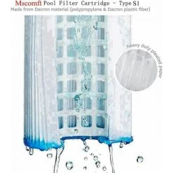 KAEJYIUT Lot De 4 Cartouches De Rechange S1 Pour Filtre De Piscine Intex 29001 - Pour Jardin Extérieur Type S1 PureSpa Easy Set - Cartouches Pour Filtre à Jacuzzi - Filtre S1 -Pompe et filtre de piscine Soldes 65853171 3