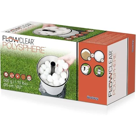 MEZHENG Boule Filtrante Piscine, Boule Filtrante Réutilisable, Boule Filtrante Pour Piscine, Filtre à Sable, Filtration D'eau 3 MEZHENG Boule Filtrante Piscine, Boule Filtrante Réutilisable, Boule Filtrante Pour Piscine, Filtre à Sable, Filtration D'eau – Image 3