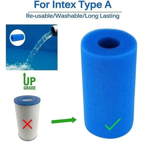 Cisea Éponge Filtrante De Type A, Mousse Filtrante Pour Piscine, Filtre éponge à Cartouche Lavable Réutilisable, Filtre Intex Spa, 2 Pièces 3 Cisea Éponge Filtrante De Type A, Mousse Filtrante Pour Piscine, Filtre éponge à Cartouche Lavable Réutilisable, Filtre Intex Spa, 2 Pièces – Image 3
