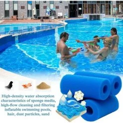 JUNJUN Éponge Filtrante De Type A, Filtre Éponge De Type A, Filtre En Mousse De Piscine Filtre À Cartouche Éponge Lavable Pour Piscine (2 Pièces) -Pompe et filtre de piscine Soldes 66369841 2