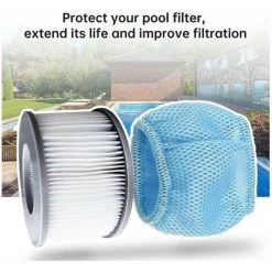 FVO Filtre De Piscine Sac En Filet Pour MSpa Spa Filtre De Piscine Filtre De Piscine Gonflable Pour Modèles 2020-2 Pièces -Pompe et filtre de piscine Soldes 66573316 4