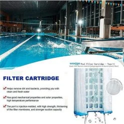 HIASDFLS Lot De 8 Cartouches Filtrantes Pour Piscine Bestway Pool Vi - Filtre De Rechange Pour Piscine Bestway - Bleu 8 HIASDFLS Lot De 8 Cartouches Filtrantes Pour Piscine Bestway Pool Vi - Filtre De Rechange Pour Piscine Bestway - Bleu -Pompe et filtre de piscine Soldes 66767674 4