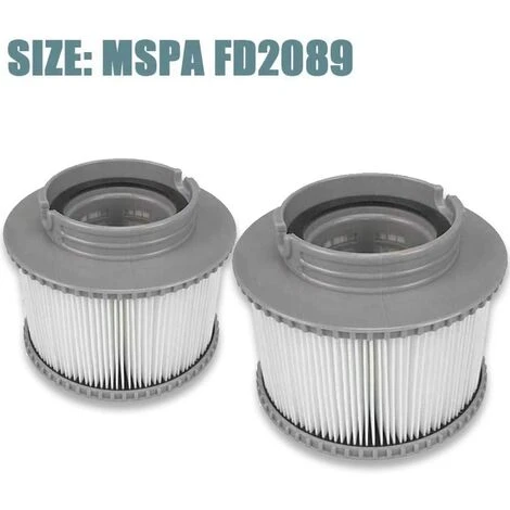 MEZHENG Cartouches De Filtre De Piscine, Filtre Cartouches De Rechange De Filtre MSpa Pour Baignoire, Spa, Piscine (2pcs) 2 MEZHENG Cartouches De Filtre De Piscine, Filtre Cartouches De Rechange De Filtre MSpa Pour Baignoire, Spa, Piscine (2pcs) – Image 2